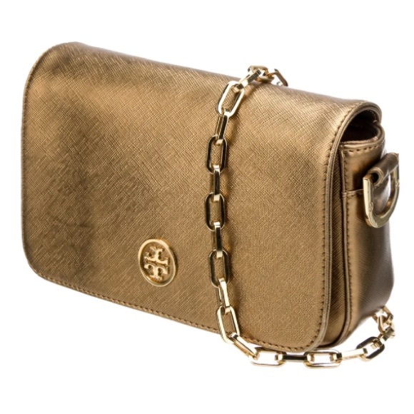 Tory Burch Handbags - Tory Burch Metallic Leather Crossbody Bag NWT